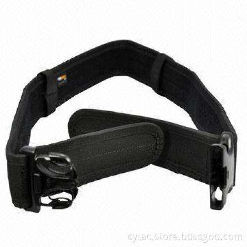 Black nylon web police duty belt